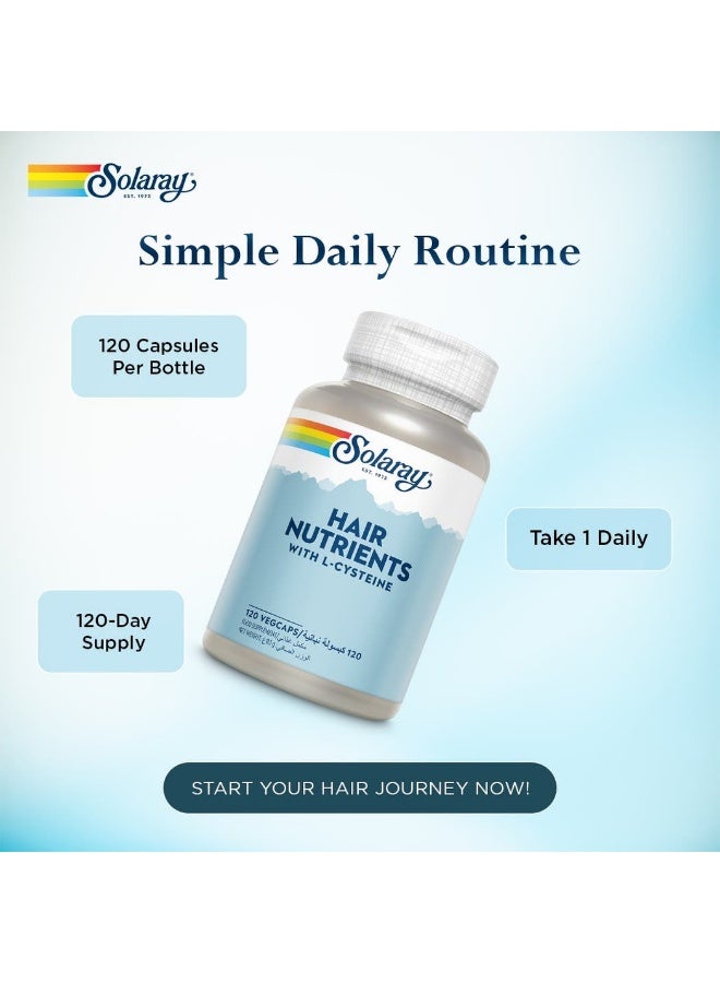 Solary Solaray Hair Nutrients With L-Cysteine - 120 Capsules - Image 3